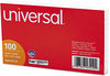 A Picture of product UNV-47205 Universal® Recycled Index Strong 2 Pt. Stock Cards Unruled 3 x 5, White, 500/Pack