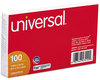 A Picture of product UNV-47205 Universal® Recycled Index Strong 2 Pt. Stock Cards Unruled 3 x 5, White, 500/Pack