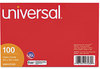 A Picture of product UNV-47205 Universal® Recycled Index Strong 2 Pt. Stock Cards Unruled 3 x 5, White, 500/Pack