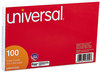 A Picture of product UNV-47205 Universal® Recycled Index Strong 2 Pt. Stock Cards Unruled 3 x 5, White, 500/Pack