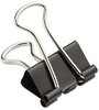 A Picture of product UNV-10200 Universal® Binder Clips Value Pack, Small, Black/Silver, 36/Box