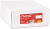 A Picture of product UNV-36320 Universal® Business Envelope Open-Side #10, Commercial Flap, Side Seam, Gummed Closure, 4.13 x 9.5, White, 500/Box