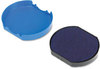 A Picture of product USS-P46140BL Identity Group Replacement Pad for Trodat® Self-Inking Dater,  1 5/8, Blue