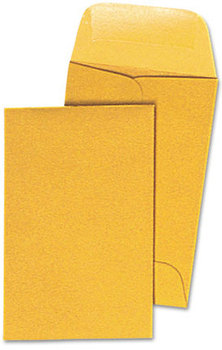 Universal® Kraft Coin Envelope #1, Round Flap, Gummed Closure. 2.25 X 3.5 in. Light Brown. 500/box.