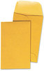 A Picture of product UNV-35300 Universal® Kraft Coin Envelope #1, Round Flap, Gummed Closure. 2.25 X 3.5 in. Light Brown. 500/box.