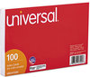 A Picture of product UNV-47200 Universal® Recycled Index Strong 2 Pt. Stock Cards Unruled 3 x 5, White, 100/Pack