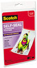 A Picture of product MMM-PL900G Scotch™ Self-Sealing Laminating Pouches,  9.5 mil, 4 3/8 x 6 3/8, Photo Size, 5/Pack