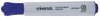 A Picture of product UNV-43653 Universal™ Dry Erase Marker Broad Chisel Tip, Blue, Dozen