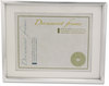 A Picture of product UNV-76854 Universal® Plastic Document Frame with Mat, 11 x 14 and 8.5 Inserts, Metallic Silver