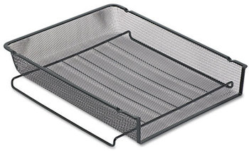 Rolodex™ Mesh Stackable Front Load Tray,  Wire, Black