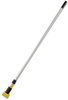 A Picture of product RCP-H225 Rubbermaid® Commercial Gripper® Mop Handle,  Aluminum, Yellow/Gray, 54"
