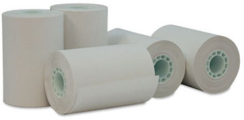 Universal® Direct Thermal Printing Paper Rolls Print 0.5" Core, 2.25" x 55 ft, White, 50/Carton