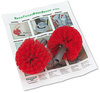 A Picture of product UNG-BBRHR Unger® Ergo Toilet Swab Replacement Heads. 3.5 in. Red. 2 swabs/pack, 5 packs/case.