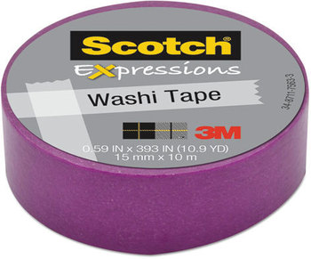 Scotch® Expressions Washi Tape,  .59" x 393", Purple