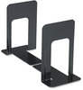 A Picture of product UNV-54091 Universal® Economy Bookends Standard, 5.88 x 8.25 9, Heavy Gauge Steel, Black, 1 Pair