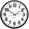 A Picture of product UNV-10450 Universal One™ Large Numeral Clock,  13", Black