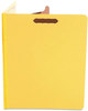 A Picture of product UNV-10204 Universal® Bright Colored Pressboard Classification Folders 2" Expansion, 1 Divider, 4 Fasteners, Letter Size, Yellow Exterior, 10/Box