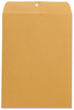 A Picture of product UNV-41907 Universal® Kraft Clasp Envelope #10 1/2, Square Flap, Clasp/Gummed Closure, 9 x 12, Brown 100/Box