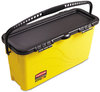 A Picture of product RCP-1791802 Rubbermaid® Commercial HYGEN™ HYGEN™ Top Down Charging Bucket,  Yellow/Black