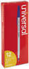 A Picture of product UNV-27411 Universal™ Ballpoint Stick Pen Medium 1 mm, Blue Ink, Gray/Blue Barrel, Dozen