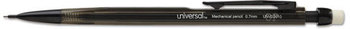 Universal™ Mechanical Pencil 0.7 mm, HB (#2), Black Lead, Smoke/Black Barrel, Dozen