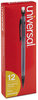 A Picture of product UNV-22010 Universal™ Mechanical Pencil 0.7 mm, HB (#2), Black Lead, Smoke/Black Barrel, Dozen