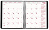 A Picture of product RED-CB1200BLK Brownline® Essential Collection 14-Month Ruled Monthly Planner 8.88 x 7.13, Black Cover, 14-Month: Dec 2024 to Jan 2026