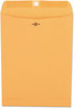 A Picture of product UNV-35264 Universal® Kraft Clasp Envelope #90, Square Flap, Clasp/Gummed Closure, 9 x 12, Brown 100/Box