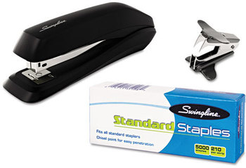 Swingline® Standard Economy Stapler Pack,  Full Strip, 15-Sheet Capacity, Black