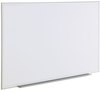 A Picture of product UNV-43625 Universal® Deluxe Melamine Dry Erase Board 60 x 36, White Surface, Silver Anodized Aluminum Frame
