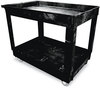 A Picture of product RCP-9T6700BLA Rubbermaid® Commercial Service/Utility Carts,  Two-Shelf, 24w x 40d x 31-1/4h, Black
