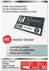 A Picture of product SWI-3200016 Swingline™ GBC® UltraClear™ Laminating Pouches,  7 mil, 2 9/16 x 3 3/4, Badge Size, 100/Box