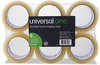 A Picture of product UNV-93000 Universal® Heavy-Duty Box Sealing Tape 3" Core, 1.88" x 54.6 yds, Clear, 6/Box