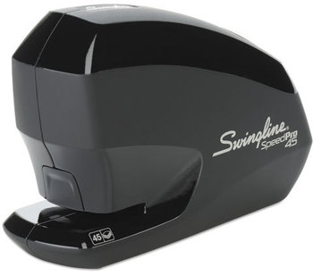 Swingline® Speed Pro® 25 & 45 Electric Staplers,  Full Strip, 45-Sheet Capacity, Black