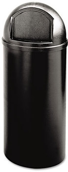 Rubbermaid® Commercial Marshal® Classic Container,  Round, Polyethylene, 15gal, Black