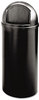 A Picture of product RCP-816088BK Rubbermaid® Commercial Marshal® Classic Container, Round, Polyethylene, 15gal, Black