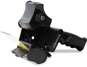 Universal® Box Sealing Tape Dispenser Handheld 3" Core, For Rolls Up to: 2" x 110 yds, Black