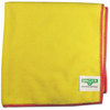 A Picture of product UNG-MF40Y Unger® SmartColor™ MicroWipes,  Heavy-Duty, 16 x 15, Yellow/Red, 10/Case