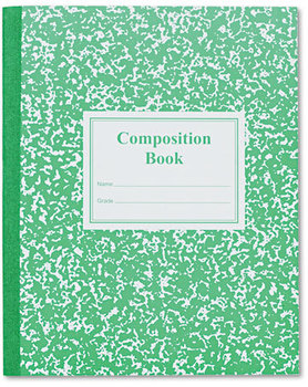 Roaring Spring® Grade School Ruled Composition Book,  9-3/4 x 7-3/4, Green Cover, 50 Pages