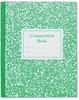 A Picture of product ROA-77920 Roaring Spring® Grade School Ruled Composition Book,  9-3/4 x 7-3/4, Green Cover, 50 Pages