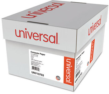 Universal® Printout Paper,  2-Part Carbonless, 14-7/8 x11, Perforated, 1650 Sheets