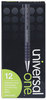 A Picture of product UNV-15520 Universal™ Retractable Ballpoint Pen Fine 0.7 mm, Black Ink, Barrel, Dozen