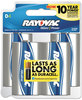 A Picture of product RAY-8134F Rayovac® Alkaline Batteries,  D, 4/Pack