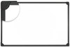 A Picture of product UNV-43024 Universal® Design Series Deluxe Magnetic Steel Dry Erase Marker Board 24 x 18, White Surface, Black Aluminum/Plastic Frame