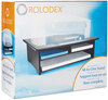 A Picture of product ROL-82431 Rolodex™ Wood Tones™ Printer Stand,  21 x 18, Black