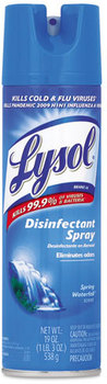 LYSOL® Brand Disinfectant Spray,  Spring Waterfall Scent, 19 oz Aerosol Can.