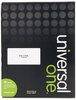 A Picture of product UNV-81105 Universal® Deluxe Clear Labels Inkjet/Laser Printers, 2 x 4, 10/Sheet, 50 Sheets/Box