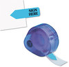 A Picture of product RTG-81034 Redi-Tag® Dispenser Arrow Flags,  "Sign Here", Blue, 120 Flags/Dispenser