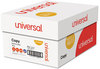 A Picture of product UNV-24200 Universal® Copy Paper Legal Size 92 Bright, 20 lb Bond Weight, 8.5 x 14, White, 500 Sheets/Ream