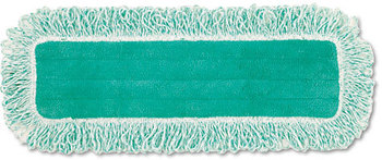 Microfiber Dust Pad w/Fringe, 18" Long, Green.  6/Case.